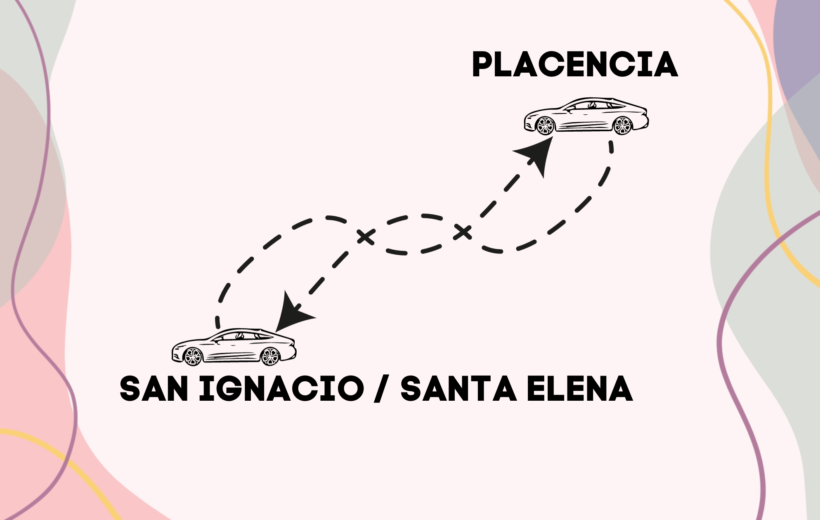 San Ignacio /  Santa Elena Town - To Placancia - Private Transfer Service - Flat Rate of 165$ Required for 1 to 3 Guests and additional 30$ for each extra Guest.